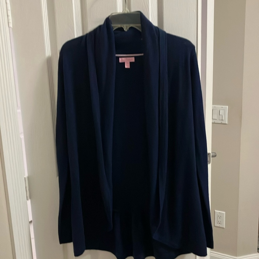 Lily Pulitzer Long Open Sweater Size-M